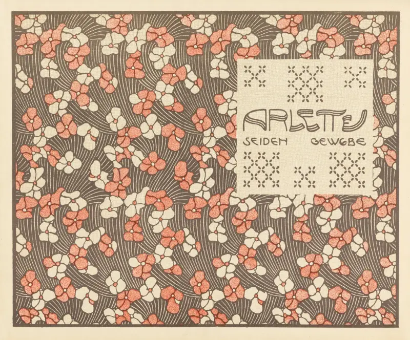 Arlette Seiden Gewebe (Arlette Woven Silk) av Koloman Moser