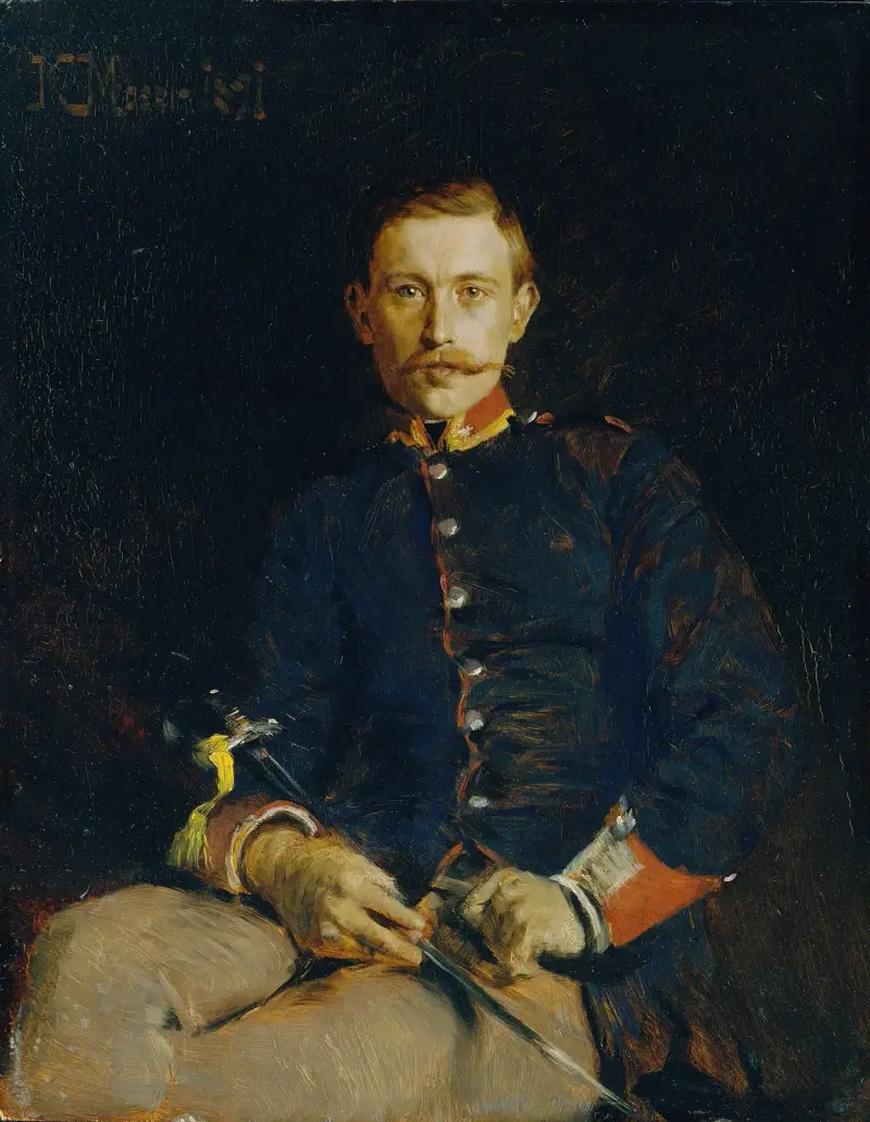 Franz Dangl i uniform av Koloman Moser