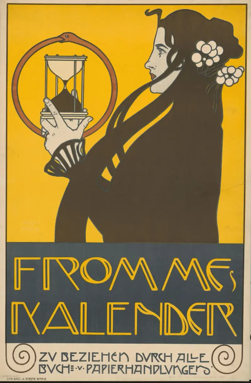 Frommes Kalender, 1899 – Nr. 1, Koloman Moser