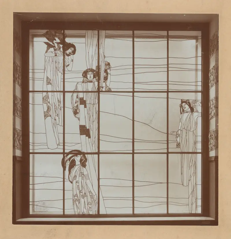 Glasfenster im Hotel Bristol in Warschau von Koloman Moser