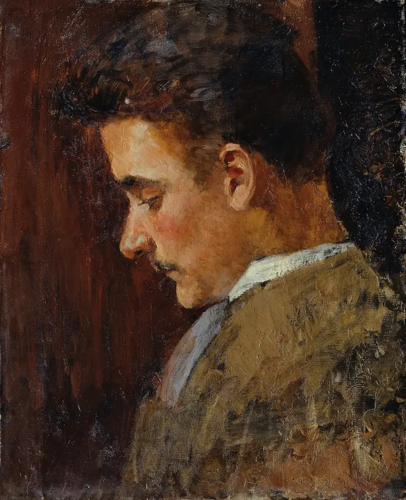 Jugendbildnis Rudolf Steindl, Schwager des Künstlers von Koloman Moser