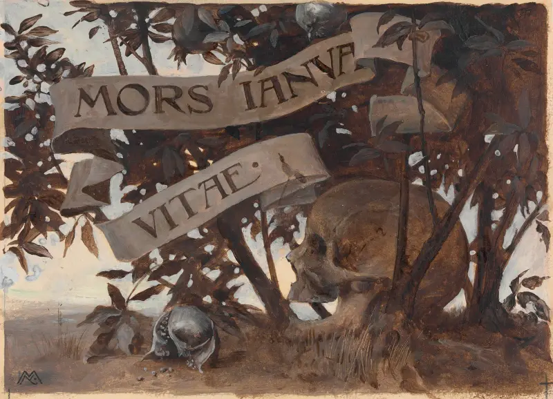 Mors Janua Vitae (Death is the gate to life) av Koloman Moser