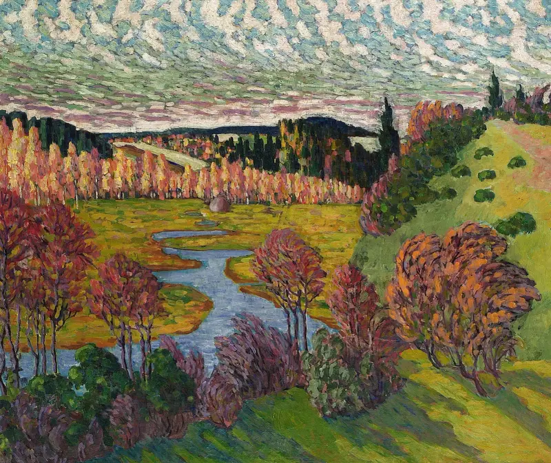 Herbstlandschaft, 1912 von Konrad Mägi