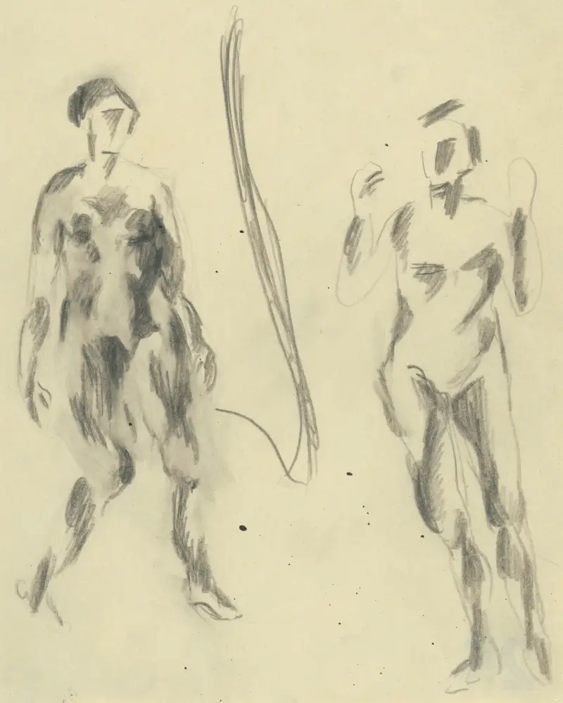 Studie weiblicher Figuren von Konštantín Bauer