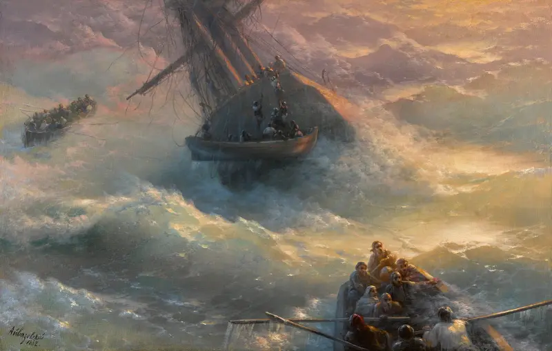 Abandoning Ship av Ivan Konstantinovich Aivazovsky