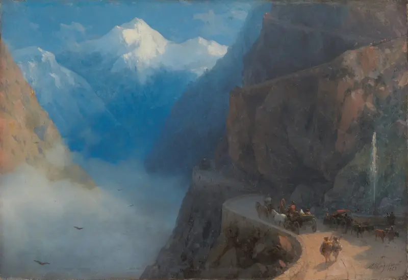 From Mleta to Gudauri av Ivan Konstantinovich Aivazovsky