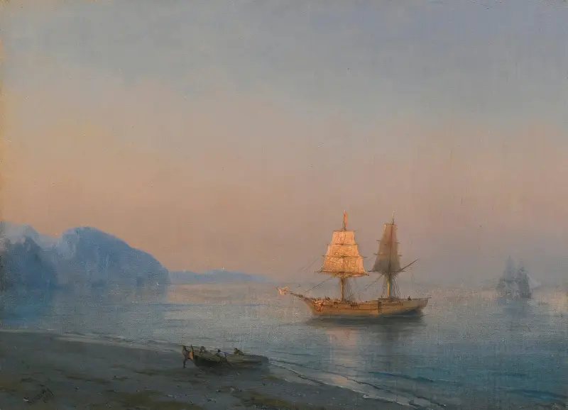 Morgon i Jalta av Ivan Konstantinovich Aivazovsky