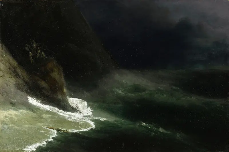 Meereslandschaft, 1878 von Ivan Konstantinovich Aivazovsky