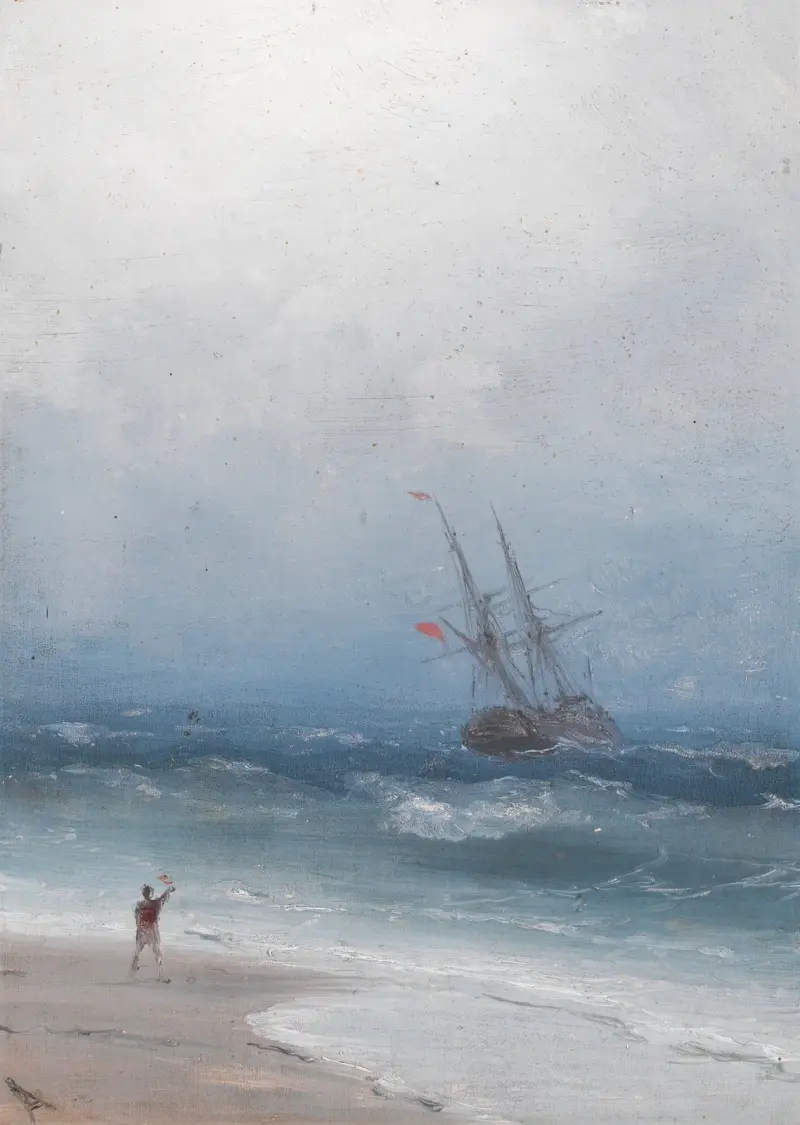 Stormy Coast av Ivan Konstantinovich Aivazovsky