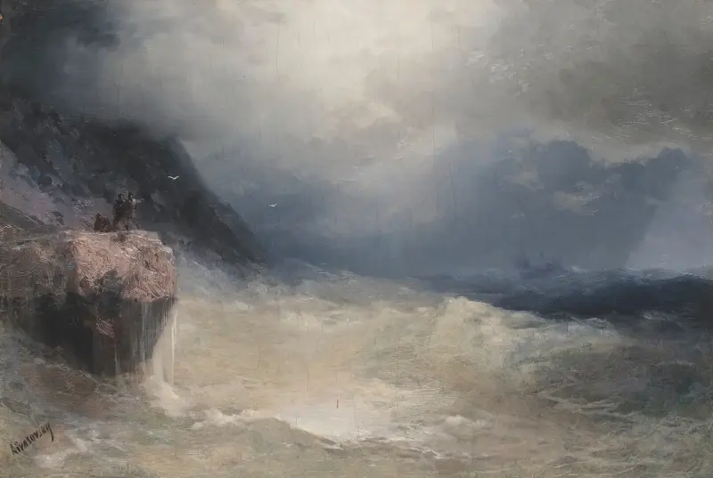 The Survivor av Ivan Konstantinovich Aivazovsky