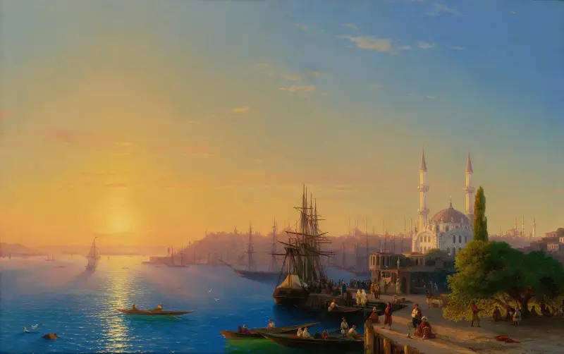Vy över Konstantinopel och Bosporen av Ivan Konstantinovich Aivazovsky