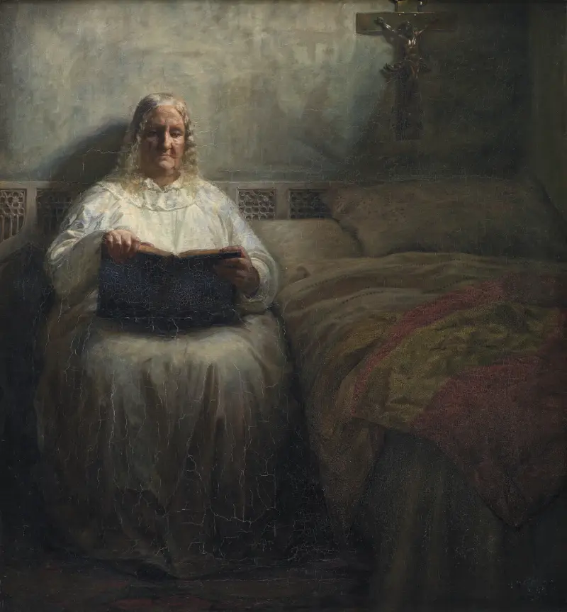 Leonora Christina i Maribo kloster av Kristian Zahrtmann