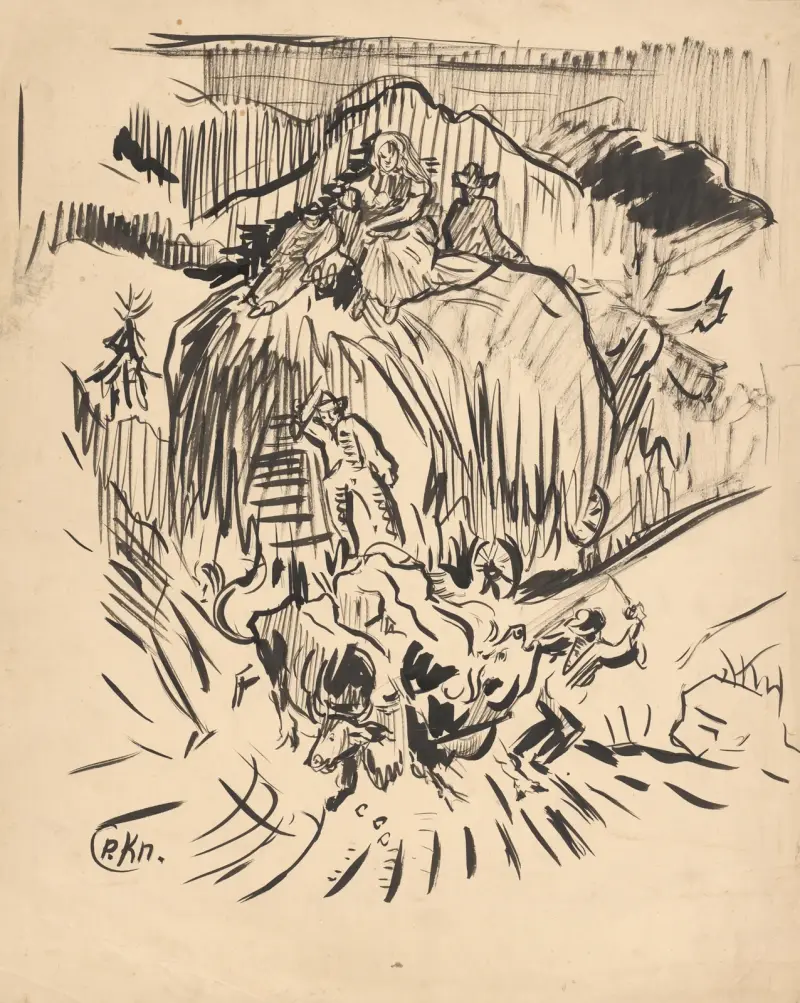 Carting Grain av Arnold Peter Weisz-Kubínčan