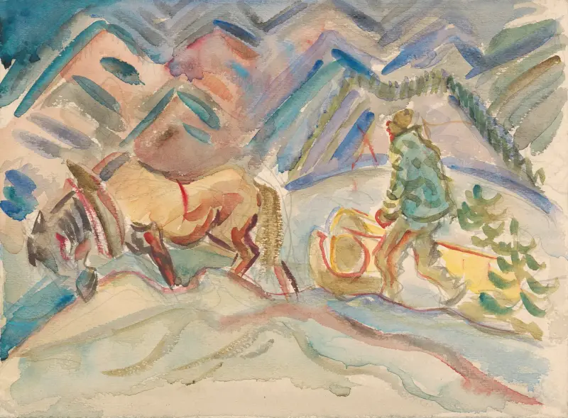 Timber transport av Arnold Peter Weisz-Kubínčan