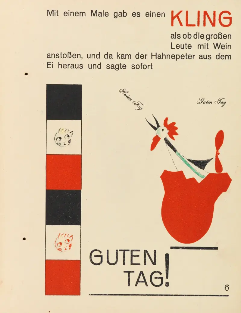 Hahne Peter, 1924 – nr 2 av Kurt Schwitters