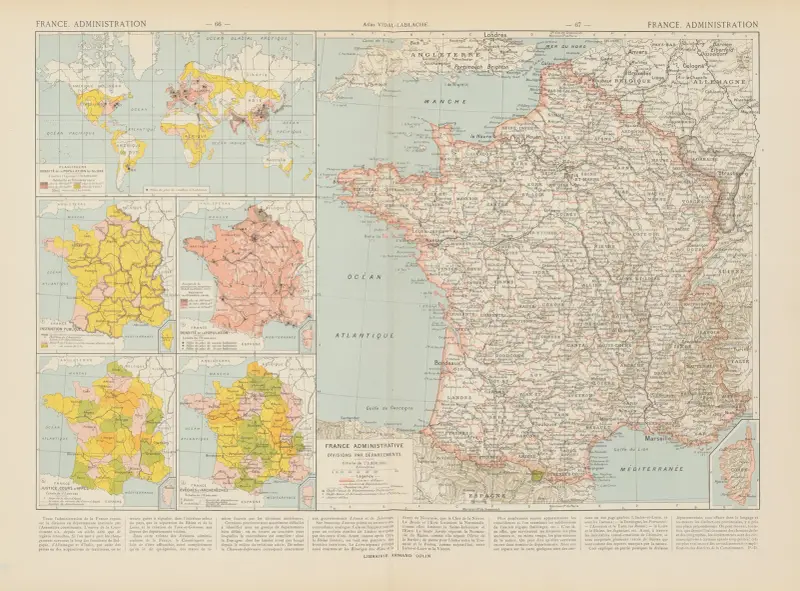 France. Administration av Paul Vidal de La Blache