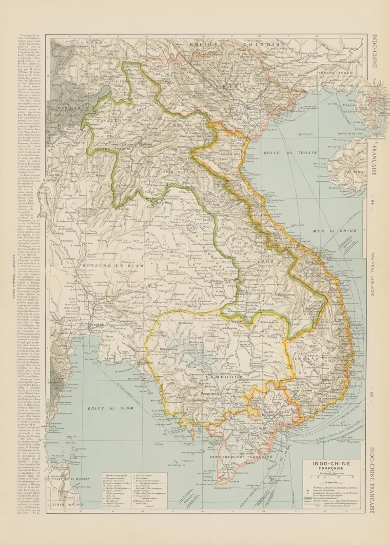 Französisch-Indochina von Paul Vidal de La Blache