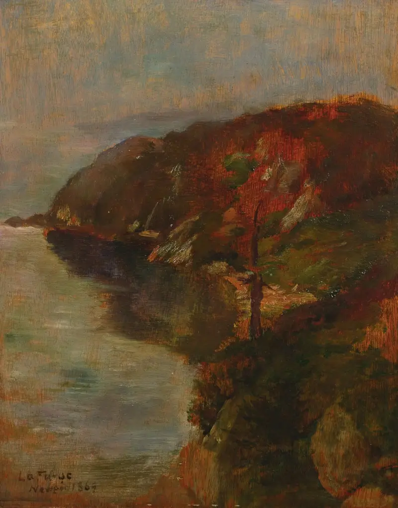 Studie av dimma, Brenton's Cove av John La Farge