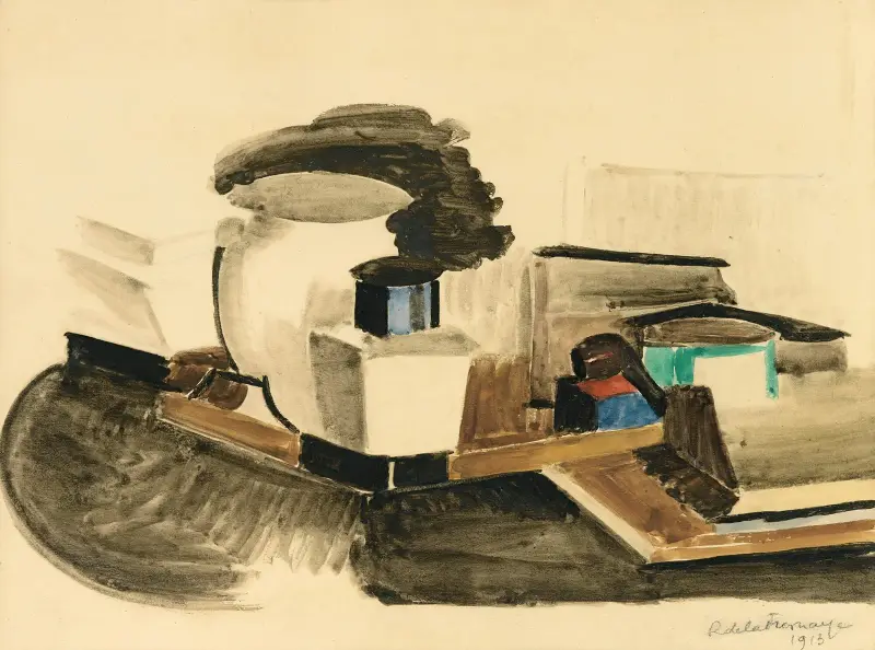 Stillleben mit Pfeife von Roger de La Fresnaye