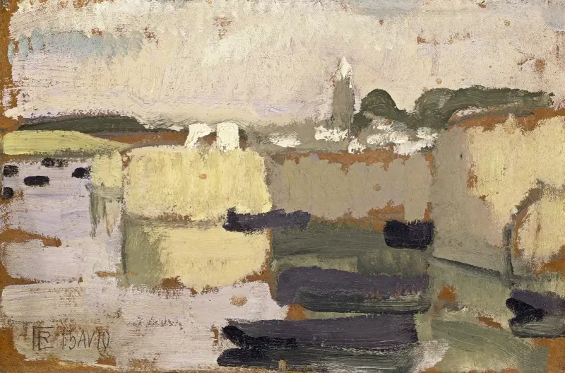 Village at the Water’s Edge av Roger de La Fresnaye