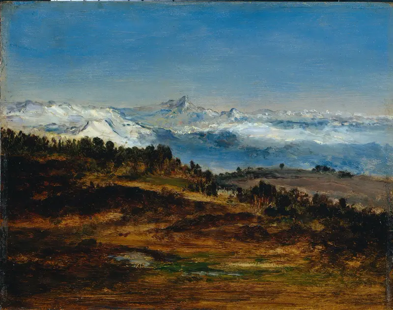 Pyrenéerna, Pic du Midi de Bigorre av Narcisse-Virgile Diaz de La Peña