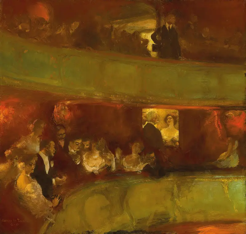 L’Entracte – souvenir d’Italie av Gaston La Touche