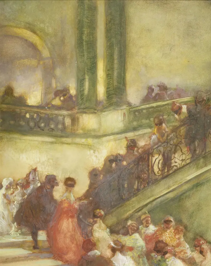 Maskenball (by 1913) av Gaston La Touche