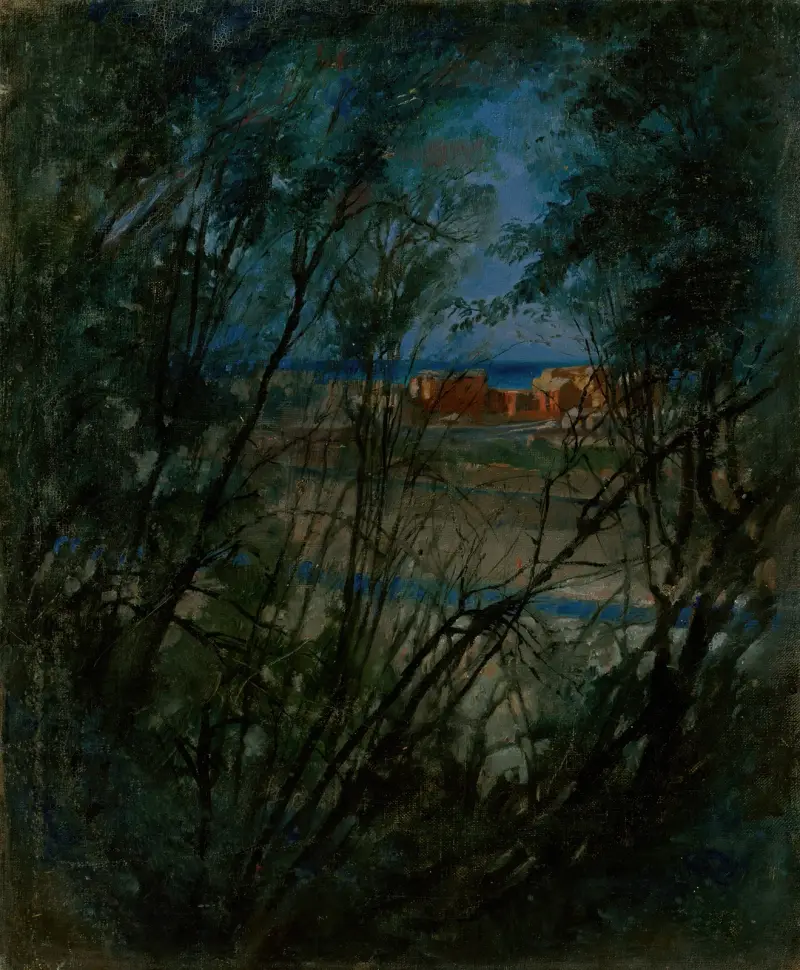 Blaue Landschaft von Ladislav Mednyánszky