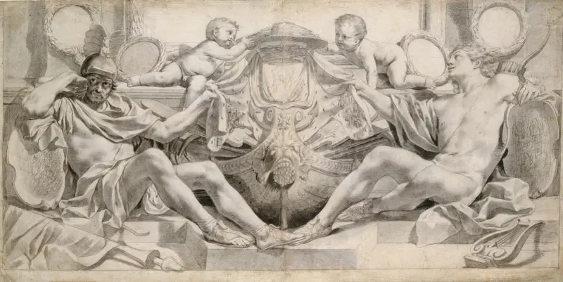 Allegori till kardinal Richelieus ära av Charles Le Brun
