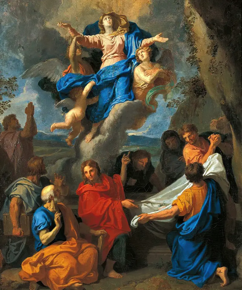 Jungfruns himmelsfärd av Charles Le Brun