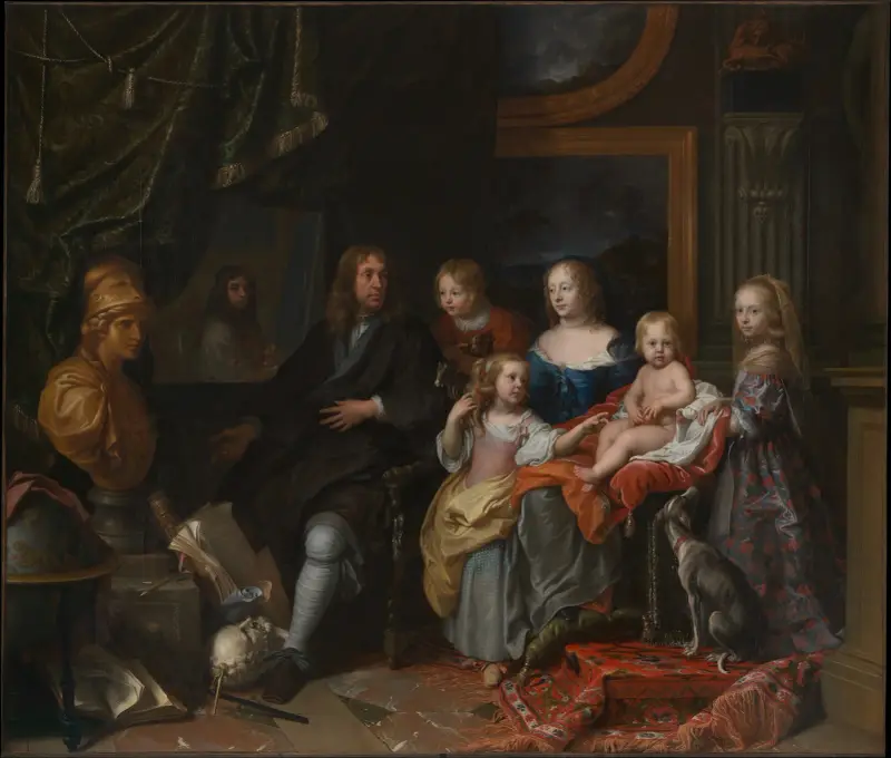 Everhard Jabach (1618–1695) och hans familj av Charles Le Brun