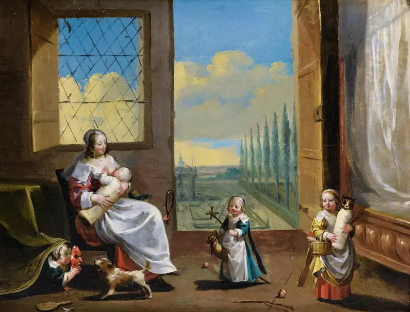 Die Allegorie der Kindheit von Charles Le Brun