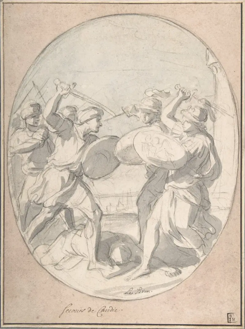 Candias undsättning av Charles Le Brun