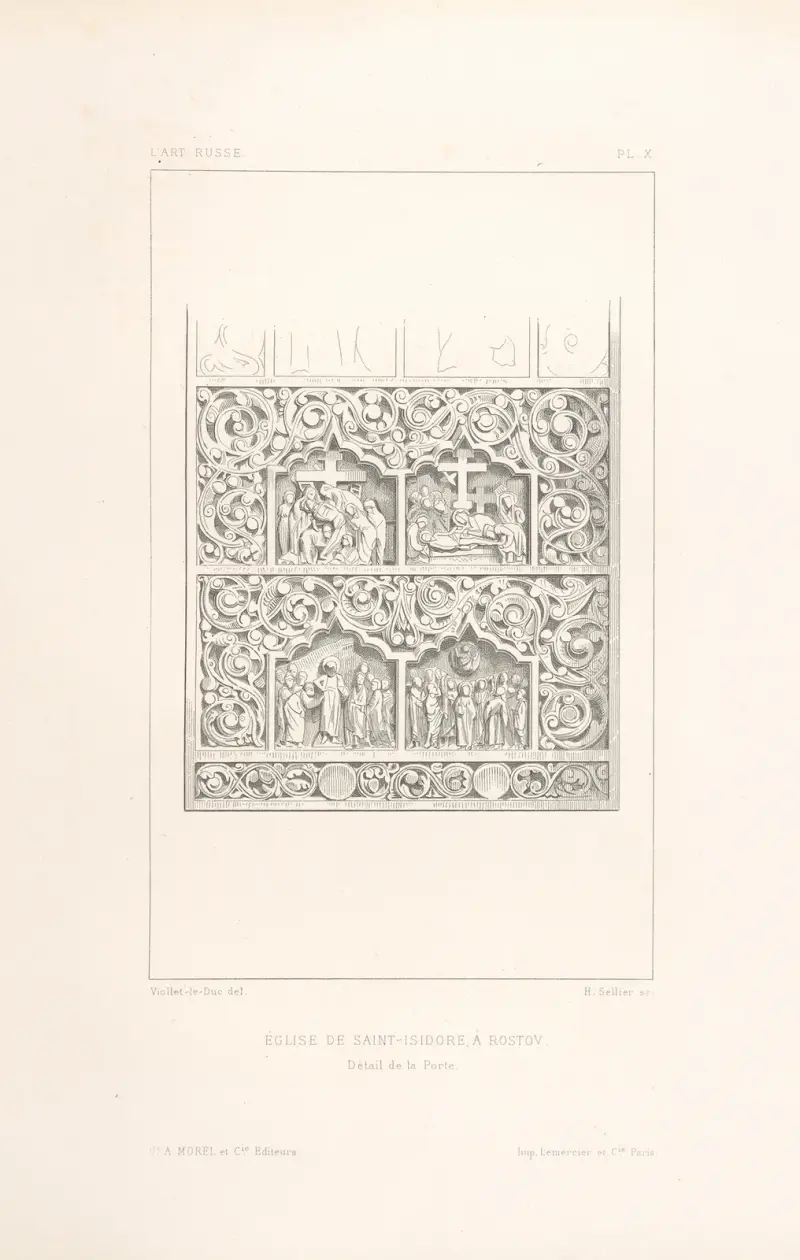 Église de Saint-Isidore, à Rostov. av Eugène-Emmanuel Viollet-le-Duc