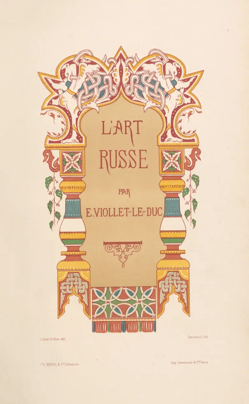 L’art russe – Frontispice av Eugène-Emmanuel Viollet-le-Duc