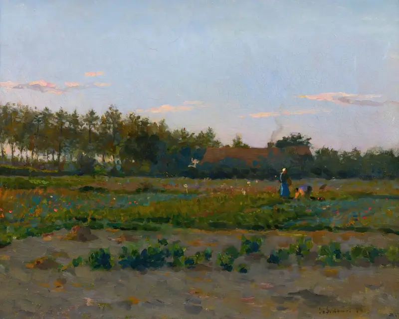 Champ De Coqueliquots av Henri Le Sidaner