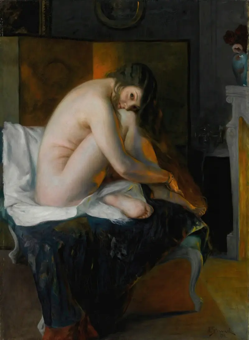 Před ohněm, Julius Leblanc Stewart