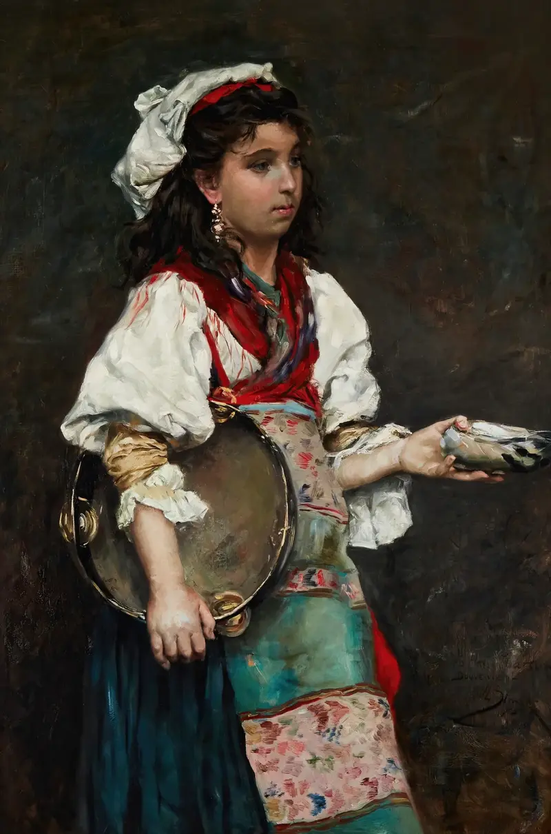 Zigeunermädchen von Julius Leblanc Stewart