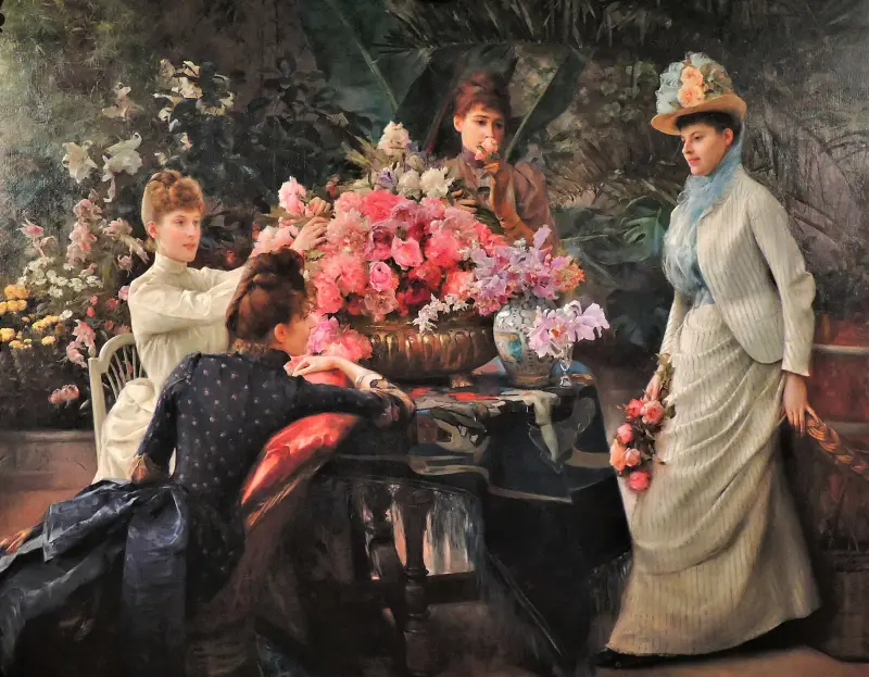 Jarní květiny, Julius Leblanc Stewart