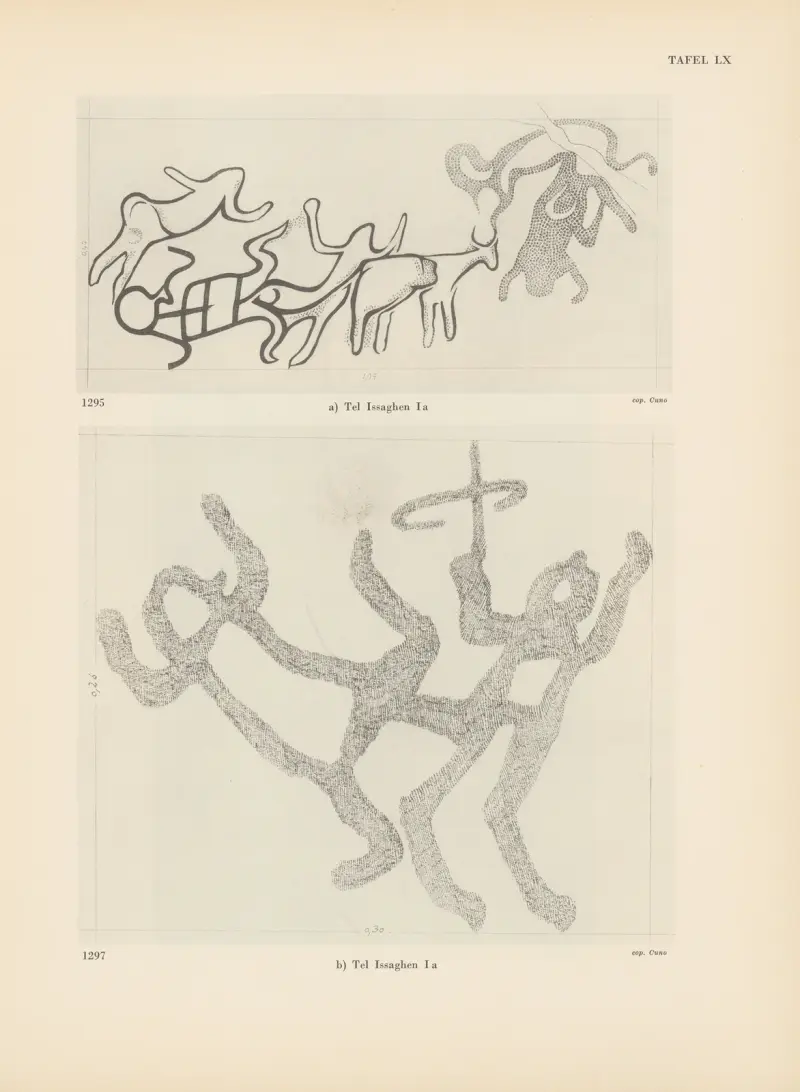 Ekade Ektab: Felsbilder aus Fezzan, Tafel 56 von Leo Frobenius