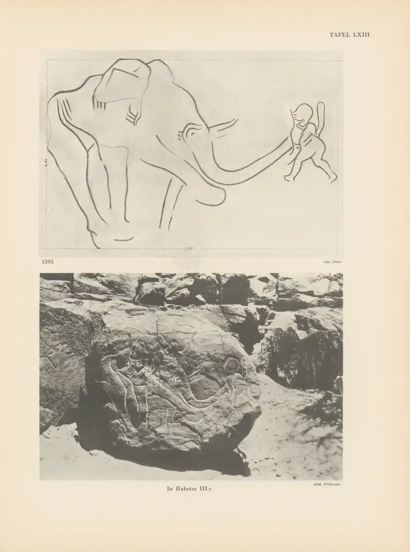 Ekade Ektab: Klippbilder i Fezzan, plansch 59 av Leo Frobenius