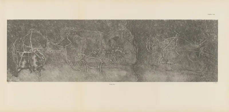 Ekade Ektab die Felsbilder Fezzans Taf. 81 von Leo Frobenius
