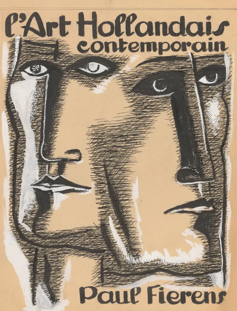 Entwurf für den Buchumschlag von „l’Art Hollandais contemporain“ von Leo Gestel