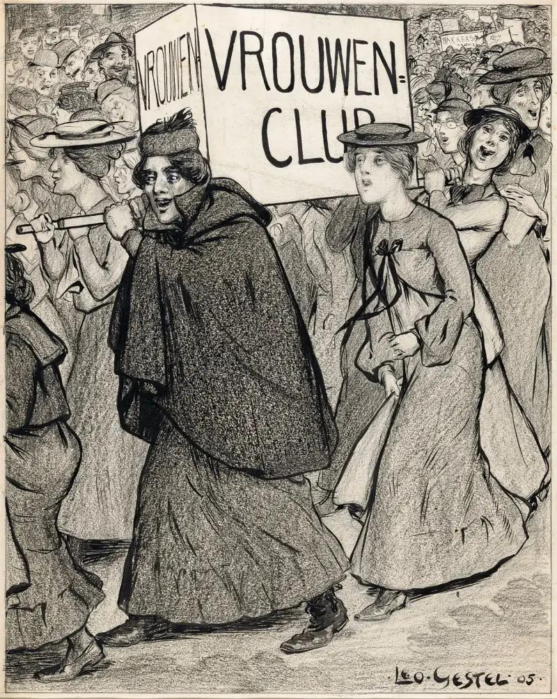 Kvinnoklubbens parad av Leo Gestel