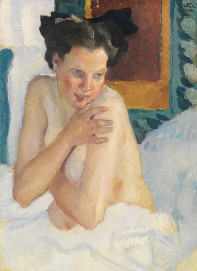 Probuzení (sedící polonahá), Leo Putz