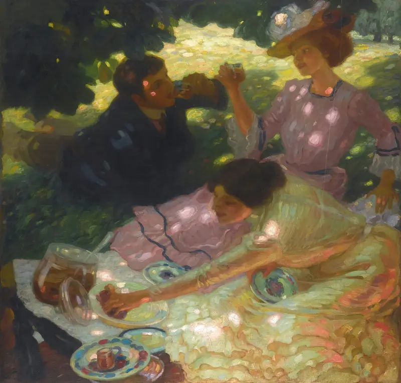 Das Picknick, 1903 von Leo Putz