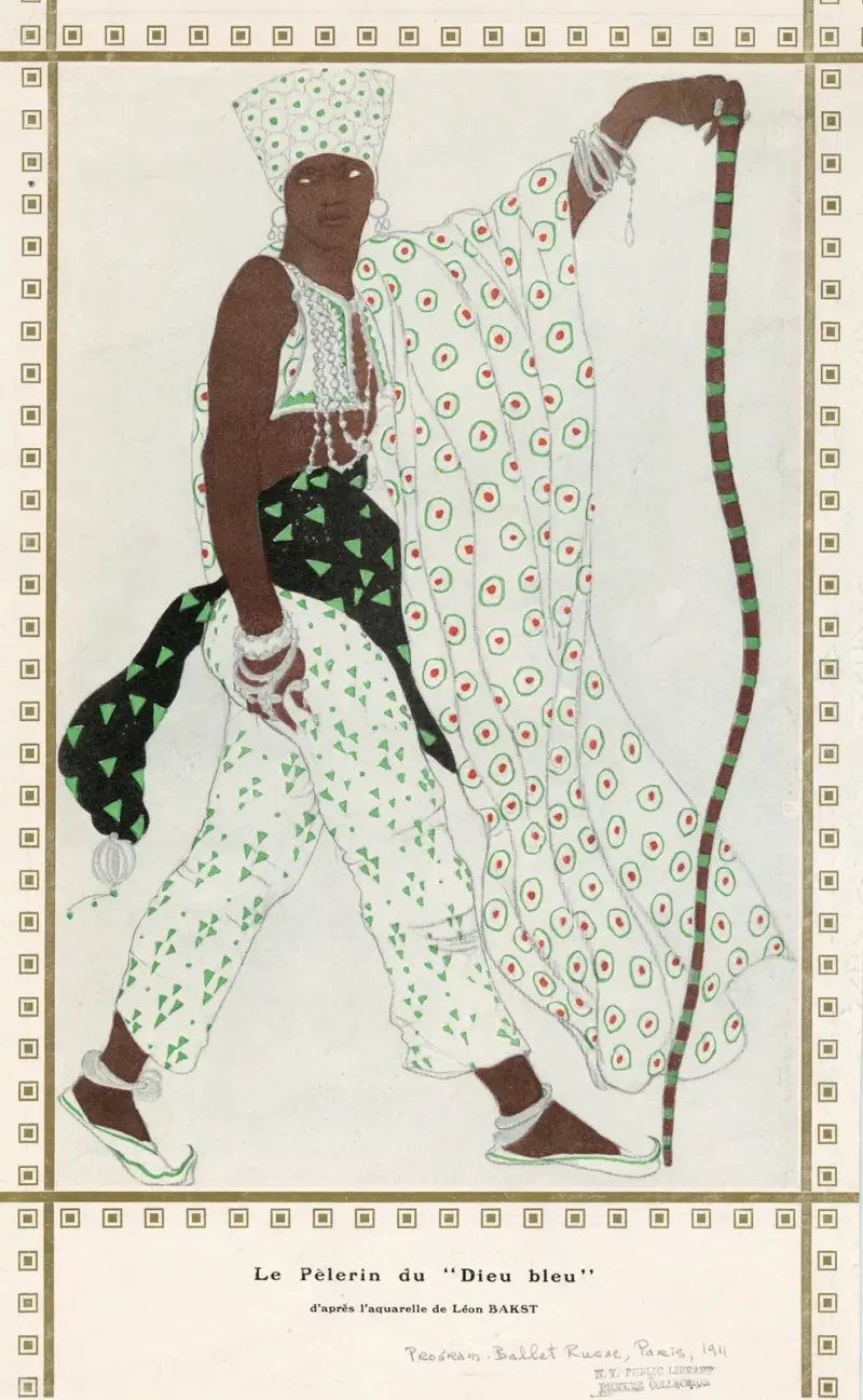 Le Pèlerin du ‘Dieu bleu’ av Léon Bakst