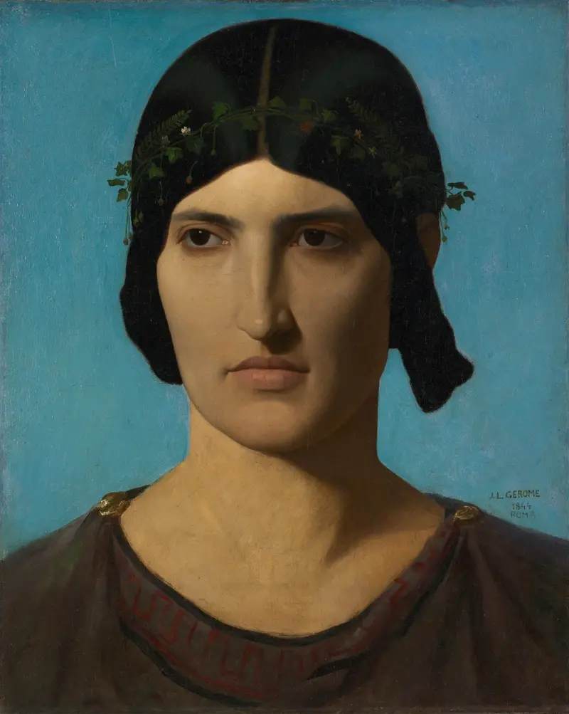 Huvud av en italiensk kvinna av Jean-Léon Gérôme