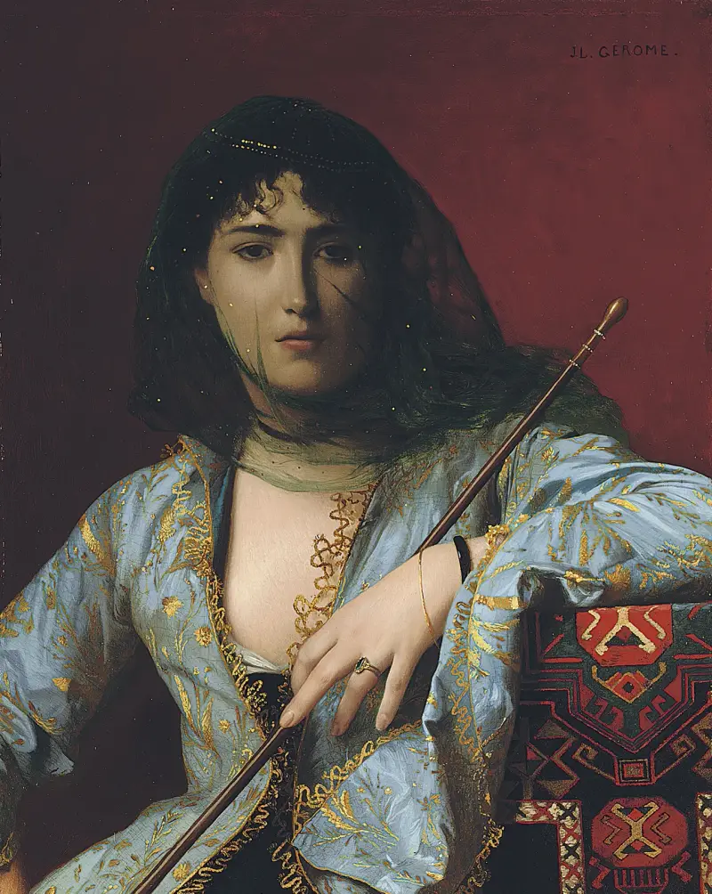 Verschleierte tscherkessische Schönheit von Jean-Léon Gérôme