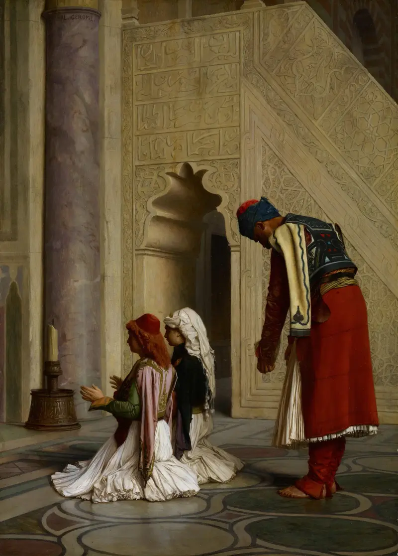 Young Greeks in the Mosque av Jean-Léon Gérôme